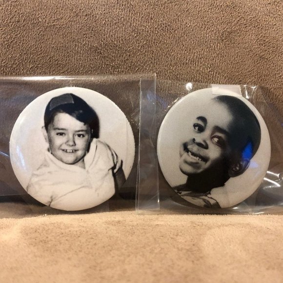 Little Rascals Button Pin Back Lot Of 2 Spanky & Stymie - Picture 1 of 2